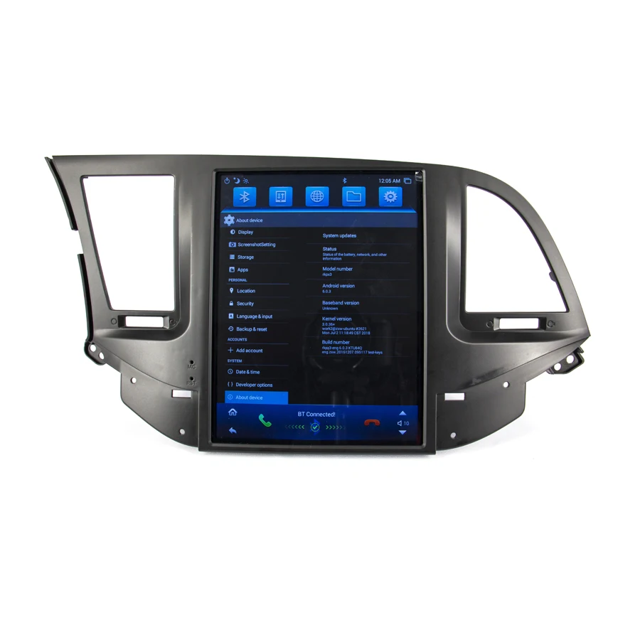 

Otojeta vertical screen tesla head units quad core 32gb rom Android 7.1 Car Multimedia GPS Radio player for Hyundai Elantra 2016