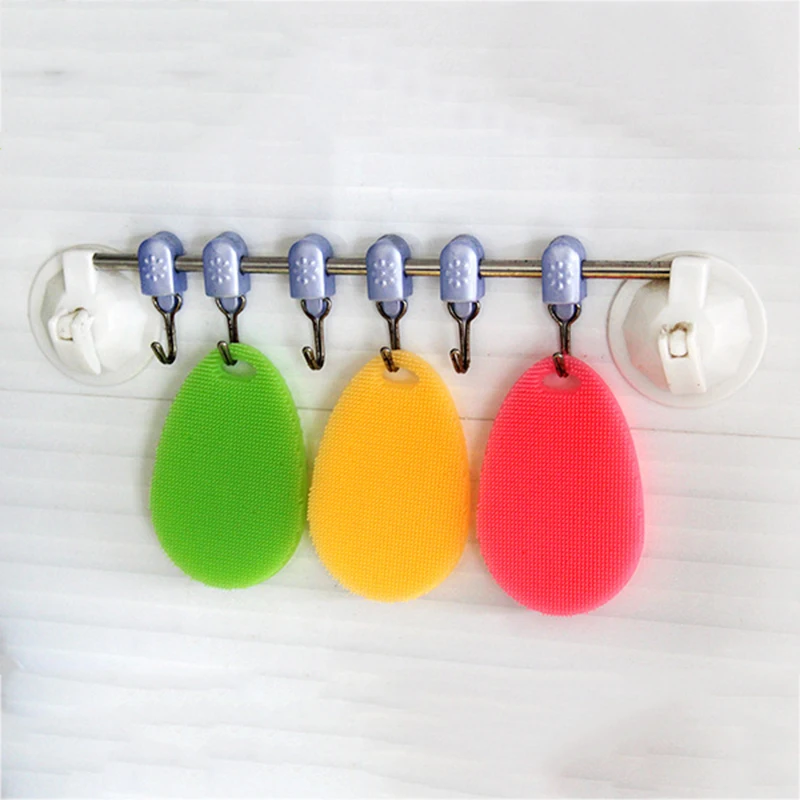 

Silicone Dish Washing Kitchen Accessories Brush Bowl Pot Pan Wash Cleaning Brushes Cooking Tool Cleaner Sponges Scouring A