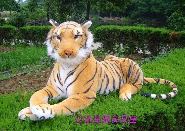 

stuffed animal 110cm plush tiger toy about 43 inch simulation tiger doll great gift free shipping w018