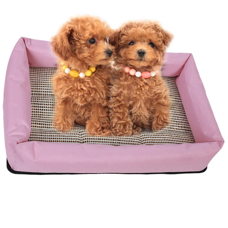Buy Summer Cool Dog Bed Pet Bed Cat Dogs New Straw