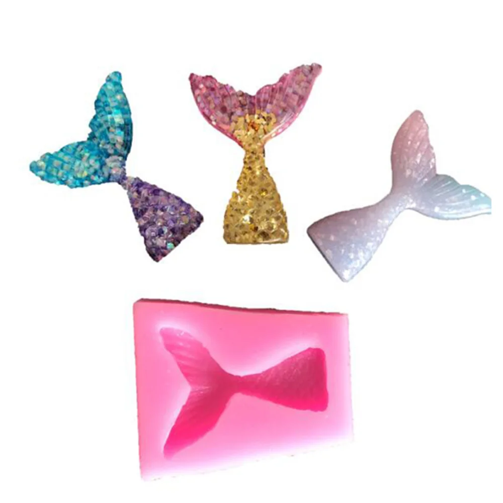

Fondant Mermaid Fishtail Mermaid Tail Silicone Mold Fondant Baking Tools Chocolate Cake Decorating Mold