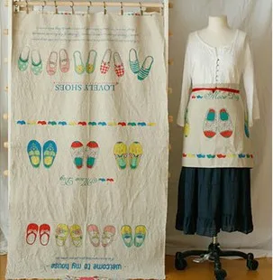 

cotton fabric " welcome to my house" linen/cotton cloth ,140cm*80cm, DIY usage home textile freeshipping