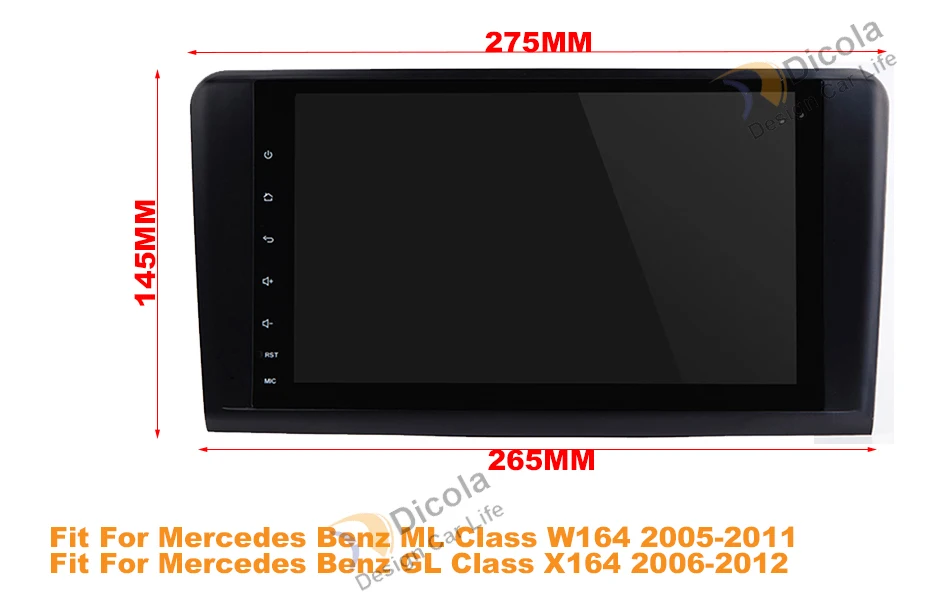 4 + 32G Восьмиядерный PX5 ips Android 9 автомобильный dvd-плеер для Mercedes Benz класс GL ML W164 ML350 ML500 X164 GL320 GPS стерео радио