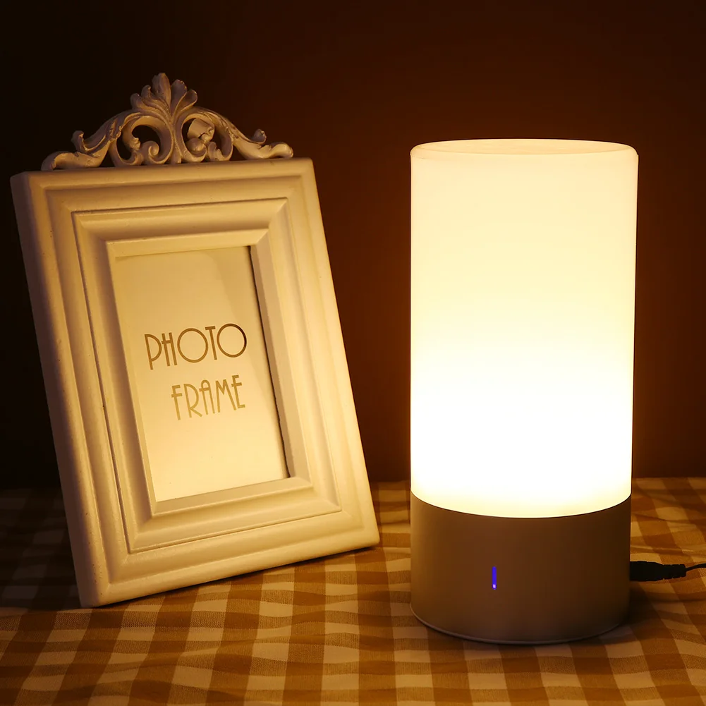 

Touch Sensor LED Night Light Bluetooth Mood Table Lamp Dimmable Color Changing