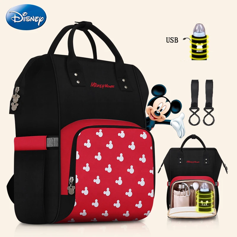 Disney Brand Baby Diaper Bag Large Capacity Baby Bags Travel Backpack