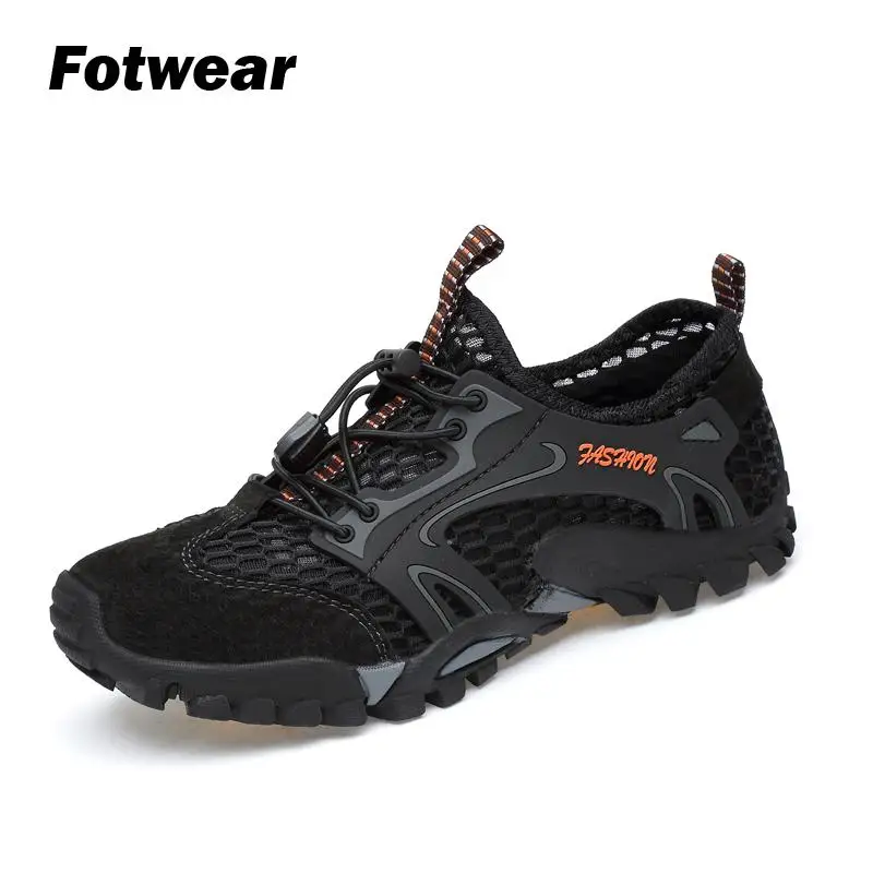 

Fotwear Mans Outdoor Shoes Hiking shoes Climbing shoes Large Rubber Outsole Breathable mesh linings shoes Lace-up absorb shock