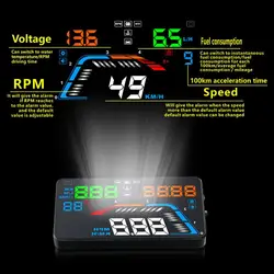 Новый 5,5 "Q700 автомобилей HUD Head Up Дисплей Универсальный OBD2/EUOBD автомобиля gps Overspeed Предупреждение Системы