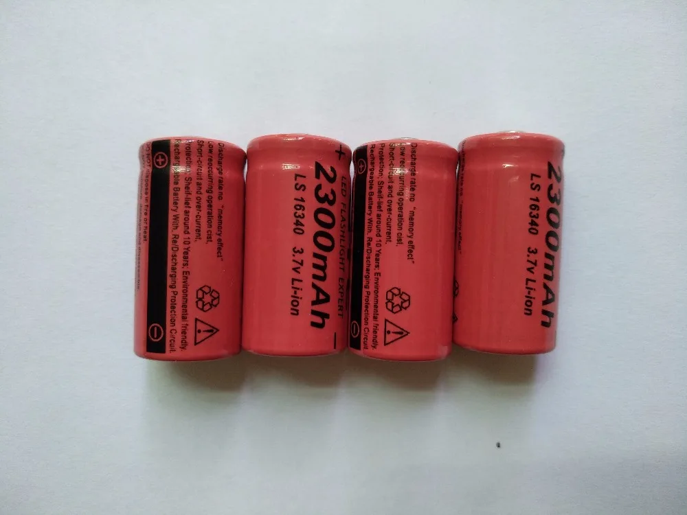 4x16340 CR123A 2300mah литий-ионная аккумуляторная батарея 3,7 V 16340 cr123 батареи+ 1 шт x по всему миру Путешествия стены Bateria зарядное устройство