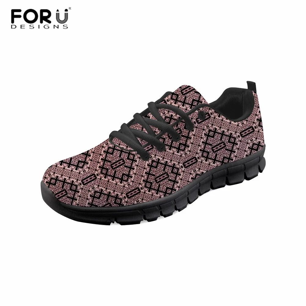 

FORUDESIGNS Sneakers Women Flats Shoes Ladies Spring Lace-up Walking Shoes for Teen Girls Cat Animal Prints Running Shoes