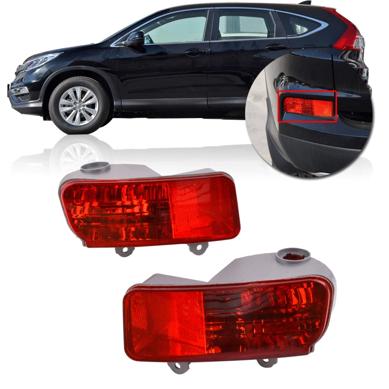 

CAPQX For CR-V CRV 2015 2016 RM1 RM2 RM3 RM4 Rear Bumper Reflecter Light Foglamp fog Light brake Lamp stop light 33550-TFC-H01