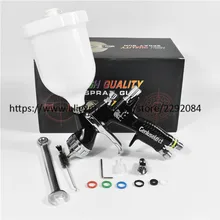 Краскопульт HVLP Gti pro lite, черный краскопульт TE20/T110, 1,3 мм, распылитель для краски на водной основе, пневматический распылитель, инструменты для покраски автомобиля