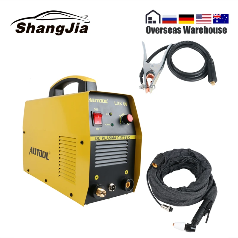 

AUTOOL LGK66 Plasma Cutter IGBT DC Invertor Welding Air Plasma Cutting Machine ARC HF Oscillating Cut Metal 1-14mm 110V 220V