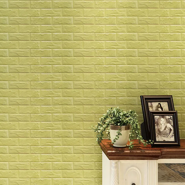 oujing 3d wall sticker batu bata pe busa wallpaper poster wall