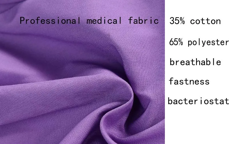 Женская мода скрабы Цвет Блокировка дизайн медицинской формы(вы можете выбрать топ/пару брюк или весь комплект