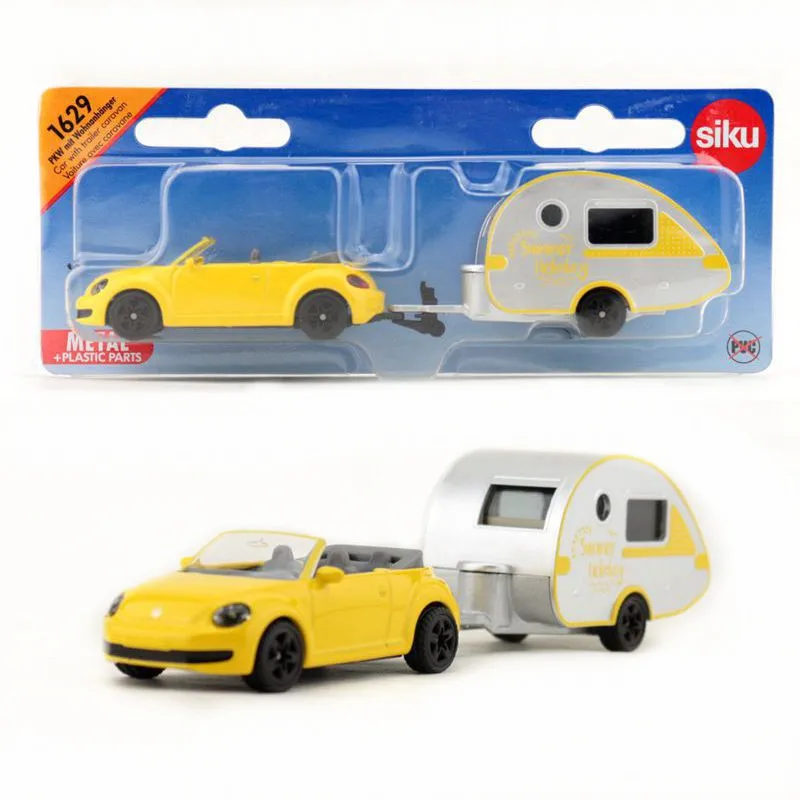 Er is een trend medeklinker Eenheid Siku 1629/diecast Metal Model/volkswagen Beetle Car With  Trailer/educational Toy Car/gift For Children/collection/small -  Railed/motor/cars/bicycles - AliExpress