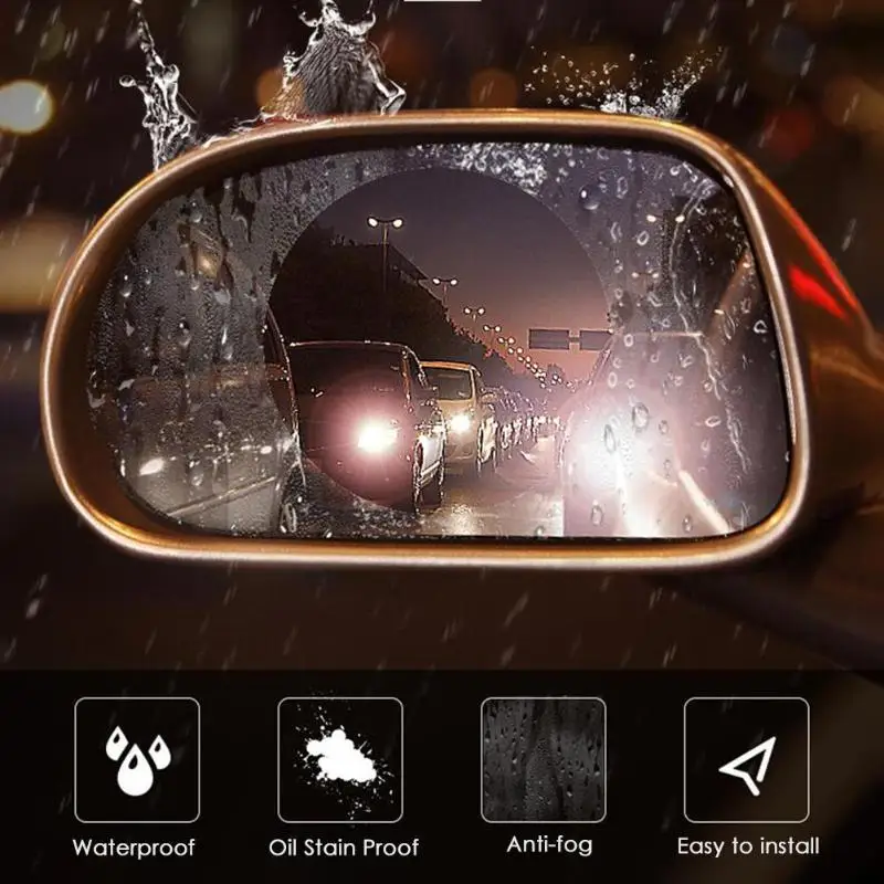 Car Rainproof Antifog Protective Film Rearview Mirror