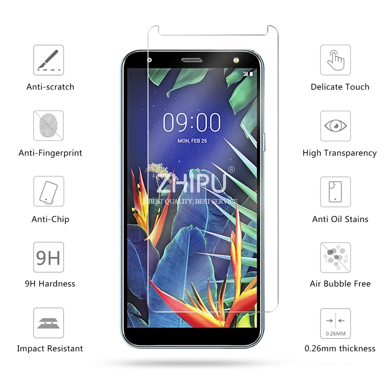 Закаленное стекло для LG K40 защитное 2.5D 9H Премиум защитная пленка|Защитные стёкла