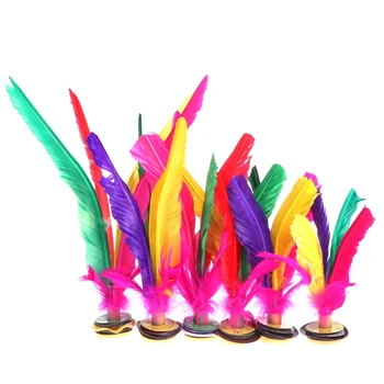 

Feather Shuttlecock China Jianzi Foot Kick Hand wheel Fancy Goose Feather Shuttlecock Fitness entertainment