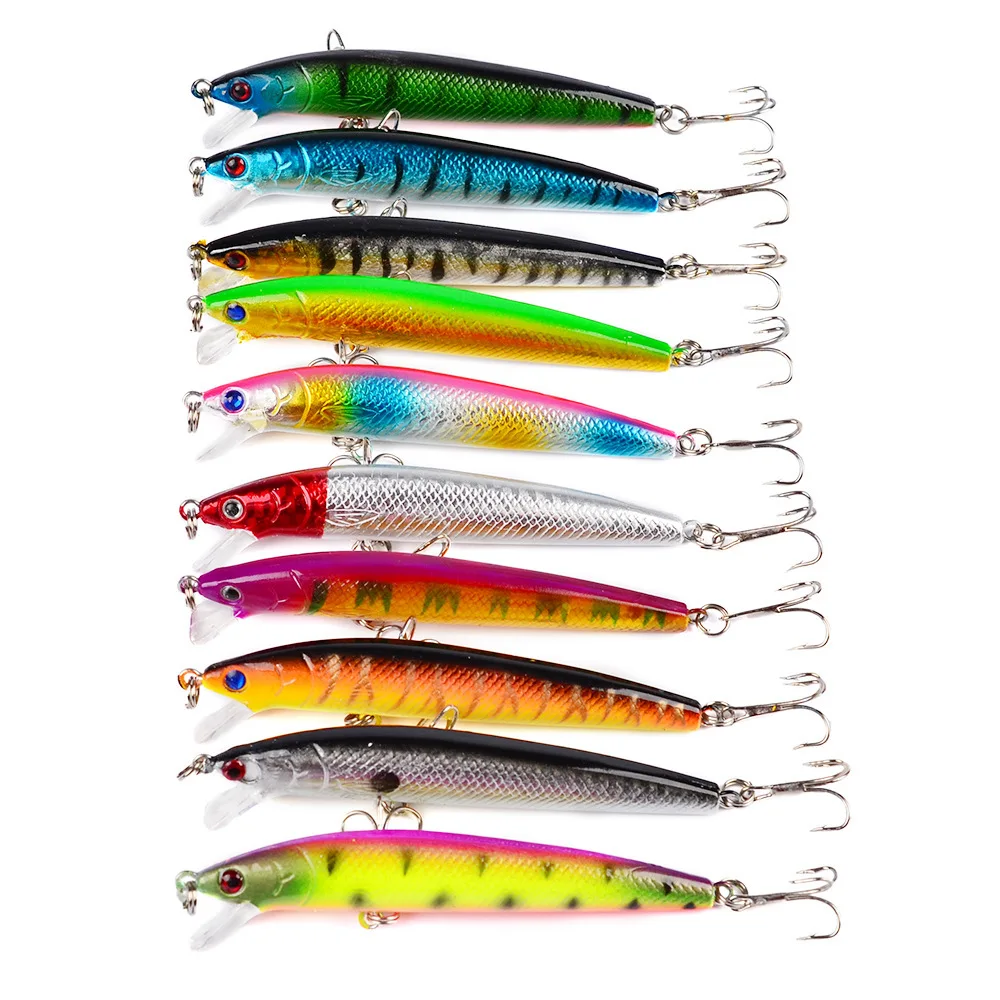 

1Pcs 9.5cm/7.7g Lifelike Artificial Minnow Sea Fishing Lures Hard Bait Trolling For Wobblers Crankbait Trailers Jerkbait