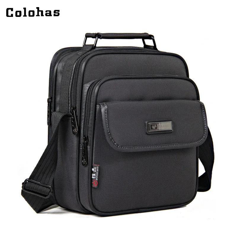 Business Tablet Briefcase Men Casual Messenger Bag Multifunction Shoulder Crossbody Bags for Outdoor Travel Work