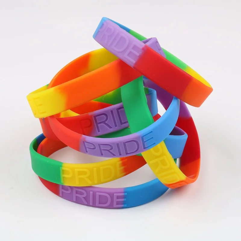 Us 1 36 38 Off Kleeder Fashion Pride Bracelet Jewelry Charm Rainbow Wristband Silicone Rubber Bracelets An Bangle In Us 1 36 38 Off Kleeder Fashion Pride Bracelet Jewelry Charm Rainbow Wristband Silicone Rubber Bracelets An Bangle In
