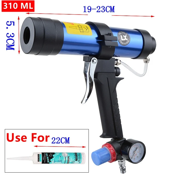 310 мл пневматический шприц-пистолет, стеклянный клей, воздушный резиновый инструмент, инструменты для клея