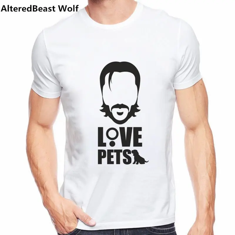 

Love Pets B Summer Men's T-shirt John Wick The Boogie Man Movie Badass T shirt Cool Tees Tops Youth Harajuku Streetwear Tee