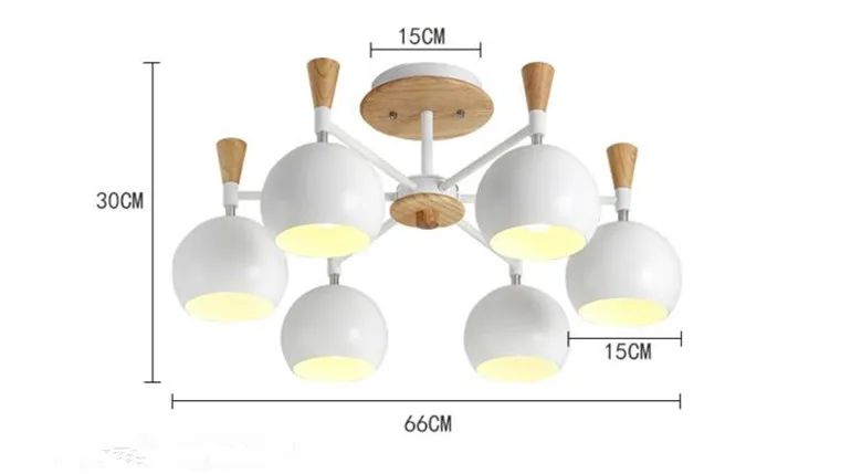 Nordic современный упрощенный деревянный потолочный светильник для Гостиная Спальня ресторан круглый светодиодный Декор для дома висит