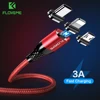 FLOVEME 3A Magnetic Micro USB Cable For iPhone Samsung Fast Charging Data Wire Cord Magnet Charger USB Type C Mobile Phone Cable ► Photo 1/6