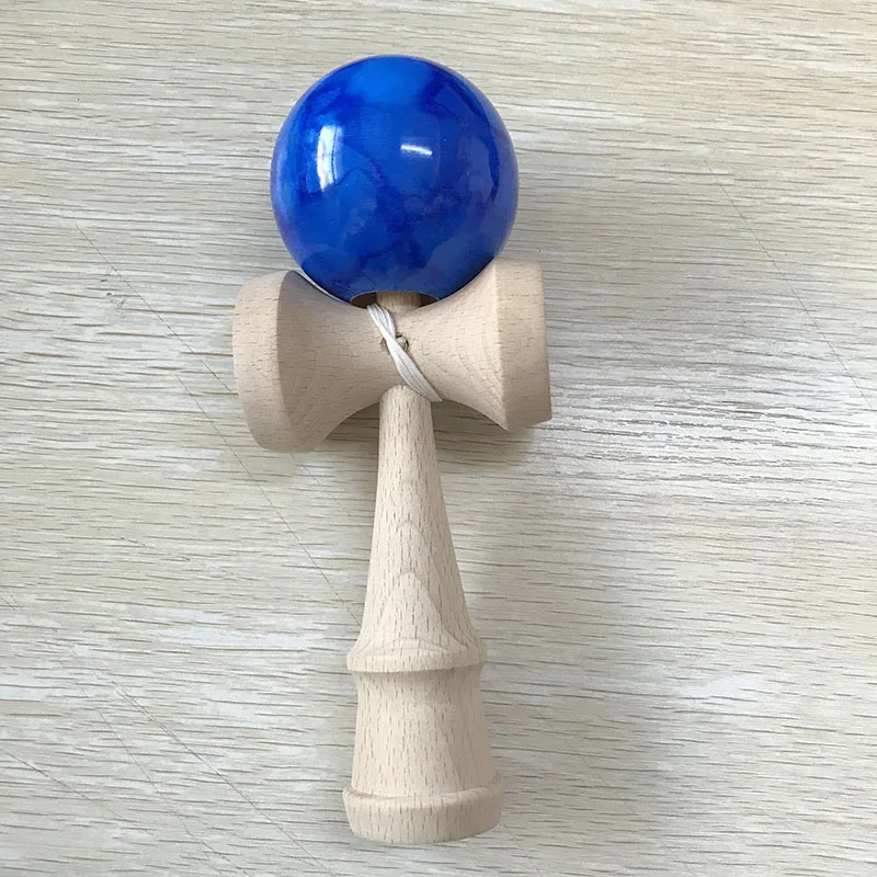 6 см мрамор цвет деревянный Kendama шары умелые жонглирование шары профессиональные игрушки игры на открытом воздухе для детей и взрослых