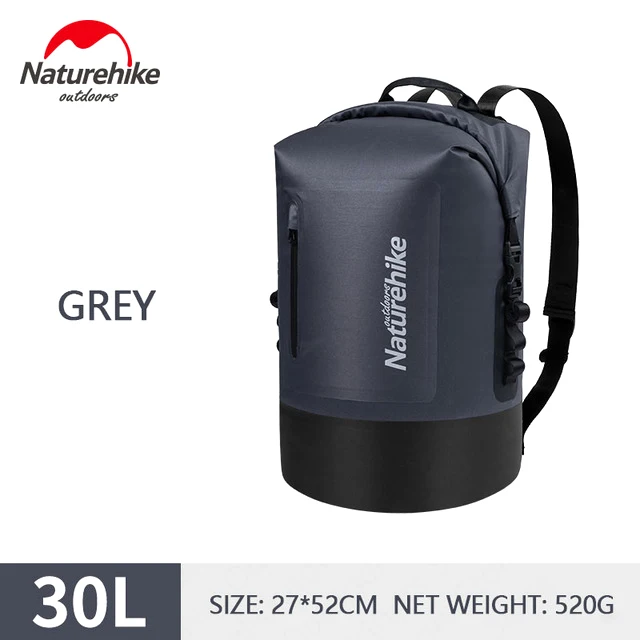 gray 30L Naturehike Водонепроницаемый водонепроницаемая сумка пакет с разделителем для сухого и влажного Водонепроницаемый сумка Портативный большой Ёмкость Плавание Drift пакет Плавание ming сумка - Цвет: gray 30L