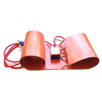 

125*1740*1.5mm silicone drum heater for oil barrel 240v 1000w digital thermostat on wire 1500mm lead wire
