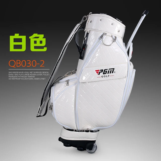 Best price at $160 Cheap Golf Caddy Bag. Wheel, Cap, Shoes Pocket, Handle. The Handle Can Be Invisible, Complete Golf Set Bag, Water-Proof, Anti-Friction