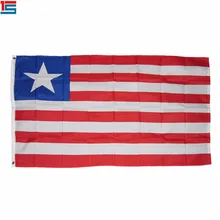 Новое поступление года в Либерии флаг из полиэстера, флаг 5*3 футов 150*90 см Высокое качество баннер