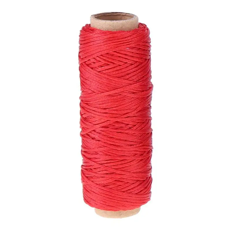 150D 50 м/рулон восковой резьбы изделия из кожи ручной работы водостойкая нить кожа ремесленный воск швейные нитки аксессуары - Цвет: Красный
