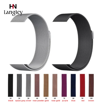 

Milanese Band For Apple Watch 40mm 44mm Bracelet Straps iwatch 1/2/3/4/5 Wristband 38mm 42mm Strap Watches Accessories