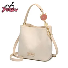 Распродажа, женские Сумки из искусственной кожи JUST STAR, дамская модная сумка-тоут, женская сумка для отдыха, универсальное ведро, сумки через плечо