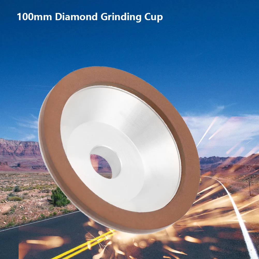 Алмазная шлифовальная чашка, шлифовальный круг 180, шлифовальный диск 100 мм для твердосплавного металла
