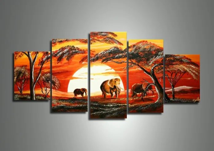 Five Piece Canvas Wall Art modern free african art promotion-shop for promotional modern free Five Piece Canvas Wall Art modern free african art promotion-shop for promotional modern free