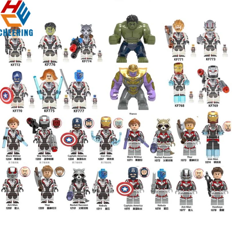 

Single Sale Building Blocks Block Averages 4 Mini Characters Thor Iron Man Hawkeye Ant-Man Toys For Children X0233 X0251 KF6076