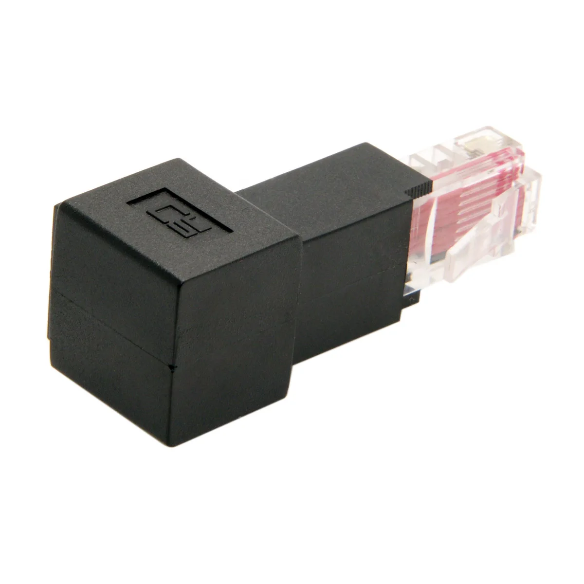 

CY 90 Degree Up Angled 8P8C FTP STP UTP Cat 5e Male to Female Network Lan Ethernet Extension Adapter