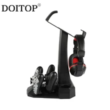 DOITOP Dual Charging Dock For Playstation 4 PS4 PS Move Original Charging Base Bracket Stands For PS4 Gamepads PS Move Holder A3