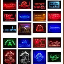 8 цветов, 4 разных размера, пульт дистанционного управления, цветной дизайн, ваш собственный светодиодный неоновый знак, пользовательский неоновый знак, СВЕТОДИОДНЫЙ знак, Edge Bar, Прямая поставка