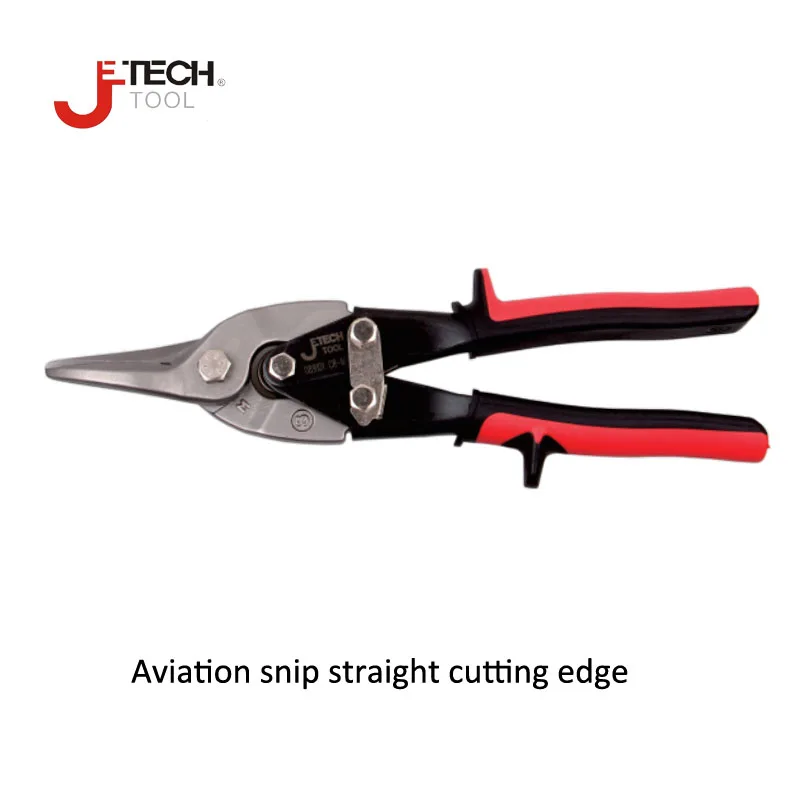 

Jetech multitul tin sheet metal aviation snip straight cutting edge stainless steel scissor for aluminum skin plastic work