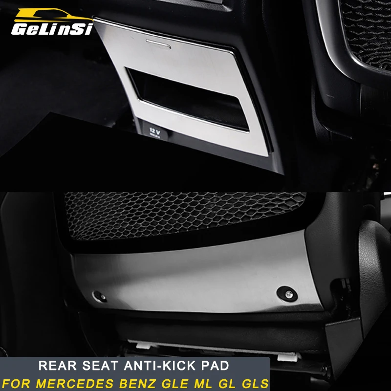 

Gelinsi For Mercedes Benz GLE ML GL GLS Accessories Car Care Rear Seat Back Protector Cover Anti-Kick Mat Pad Auto