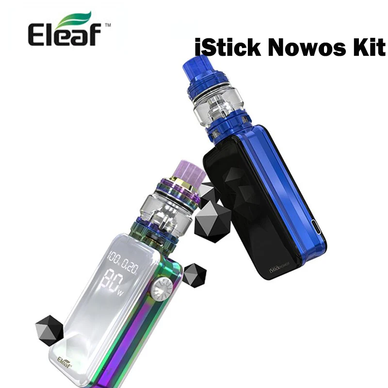 Eleaf iStick Nowos 80W Max Output TC Kit with ELLO Duro 4400mAh Built in Battery With LED Display Screen Vape kit|Системы