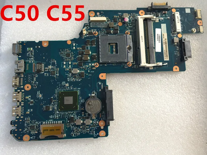 Оригинальная материнская плата pt10f uma mb для ноутбука Toshiba C50 C55 hm77/hm76 H000062010 100%