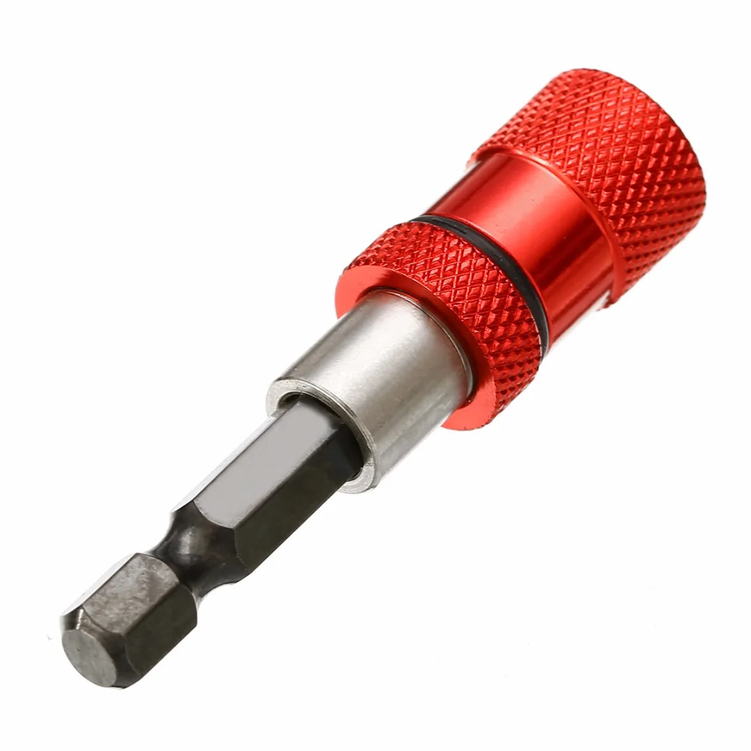 Mayitr 1pc 1/4" Hex Shank Magnetic Drywall Screw Bit Holder 60mm Electric Drill Screw Tool