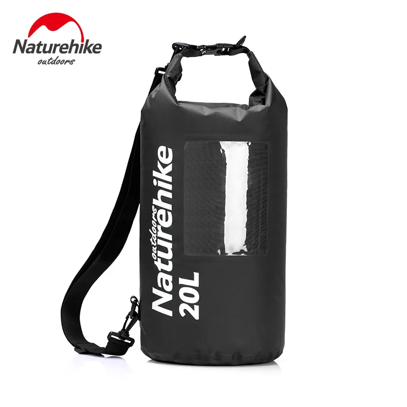 

Naturehike 20L Ultralight View Dry Bag With Window TPU Pack Waterproof Bag Sack Single Shoulder For Kayaking Rafting Camping