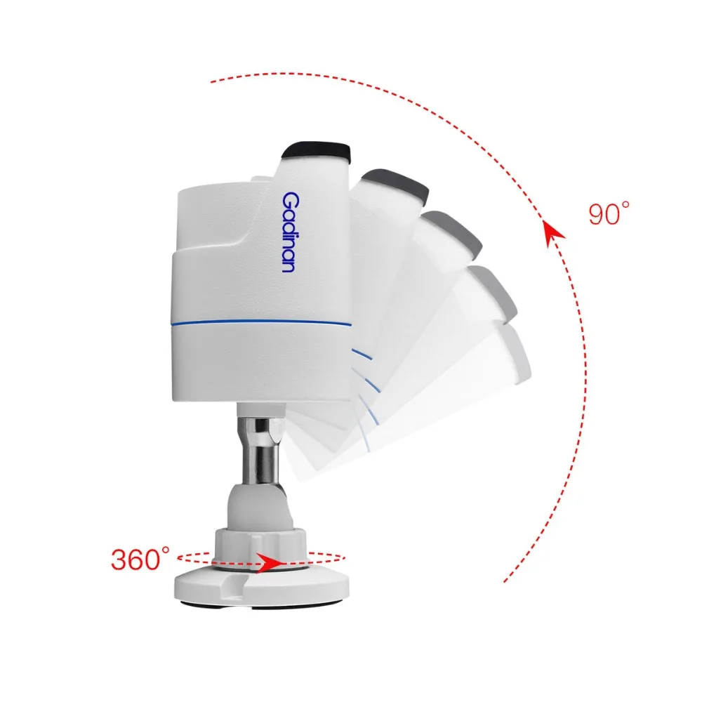 Gadina, 4CH, 5MP, 4MP, 1080 P, POE, камера безопасности, система, комплект, аудио запись, IP камера, IR, наружная, пуля, CCTV, видео наблюдение, NVR набор